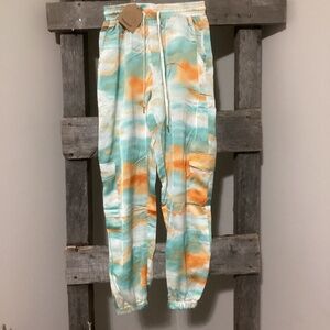 Kori Sunrise Special Tie Dye Silky Cargo Jogger